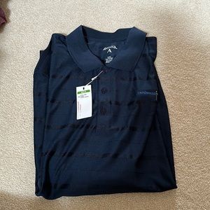 Brand new Antigua polo navy blue desert dry